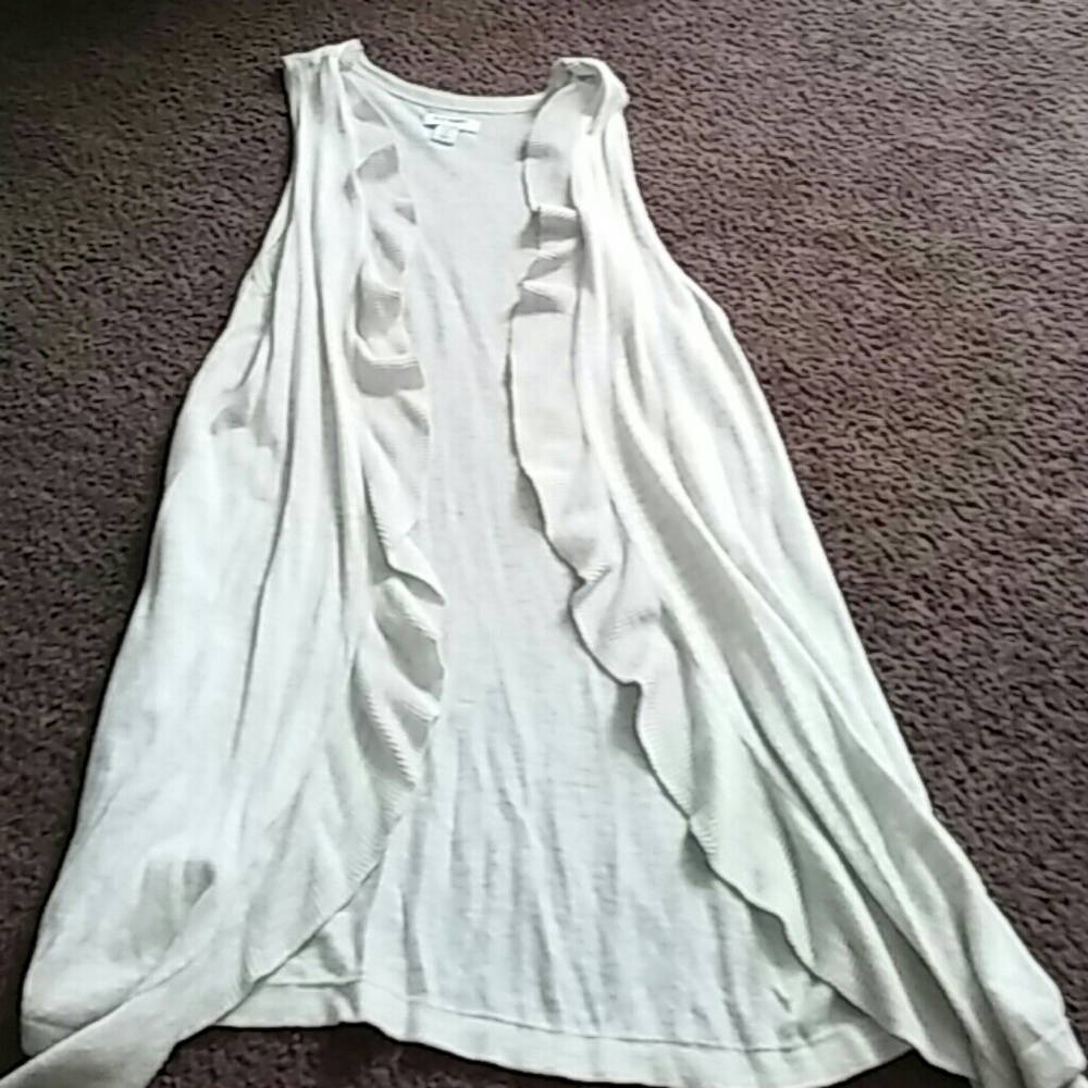 white sweater vest